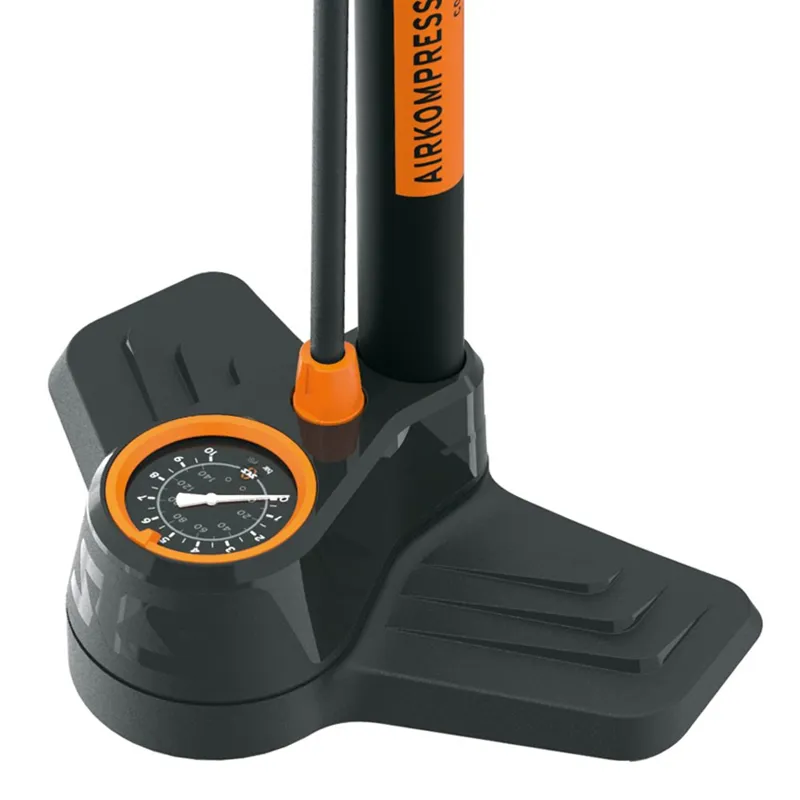 SKS Airkompressor Compact 10.0 Floor Pump in Black/Orange-1