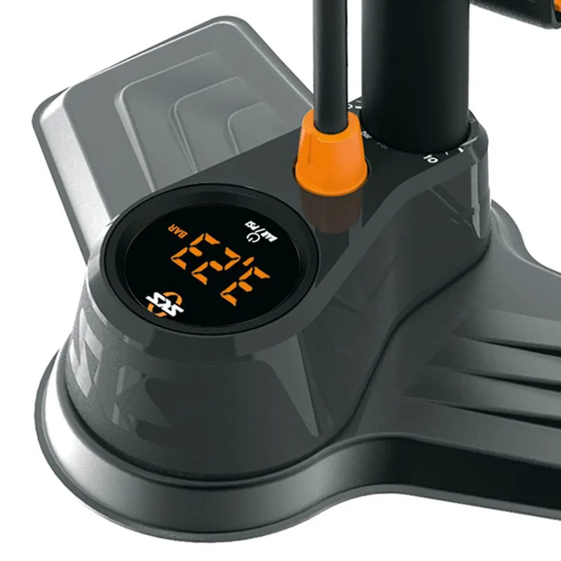 SKS Air-X-Plorer Digi 10.0 Floor Pump in Black/Orange-1