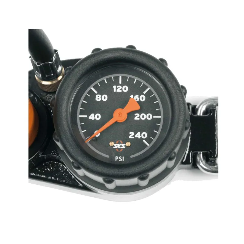 SKS Rennkompressor Floor Pump in Orange-1