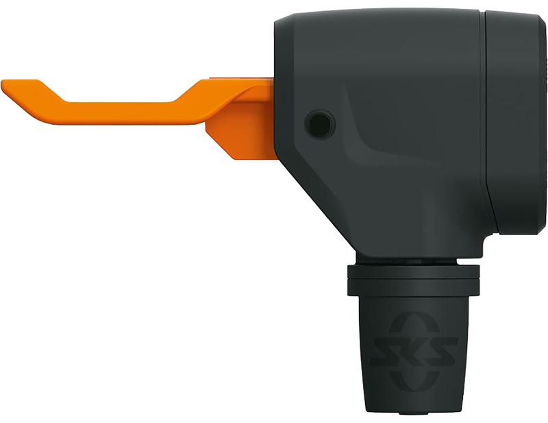 Balfes Bikes Sks SKS Multivalve Easy Head in Black/Orange | Free postage over £30, £10 off first order, price match & 0% finance.