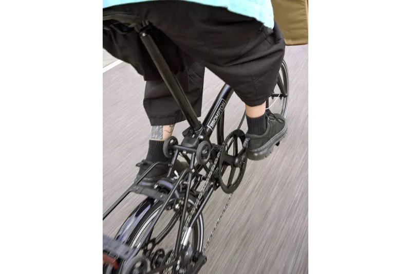 Brompton P Line V2 with SuperRoll+ 12-Speed Folding Bike 2026 in Matt Black-6