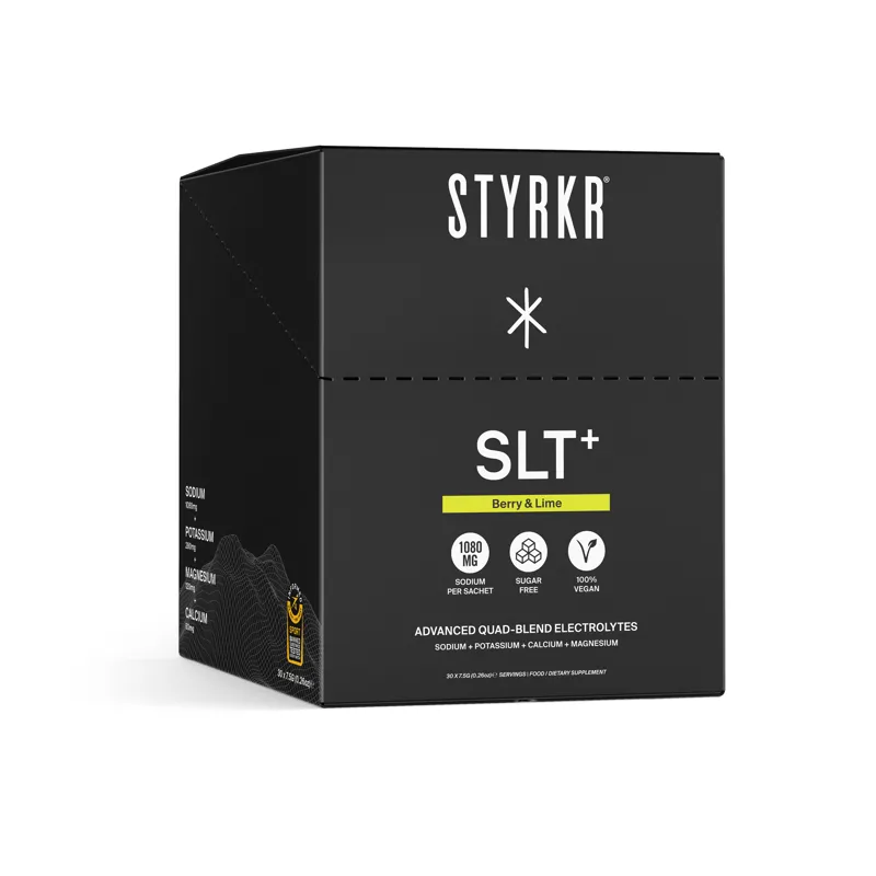 STYRKR SLT+ Berry and Lime Quad-Blend Daily Hydration 30 Pack in Black-1