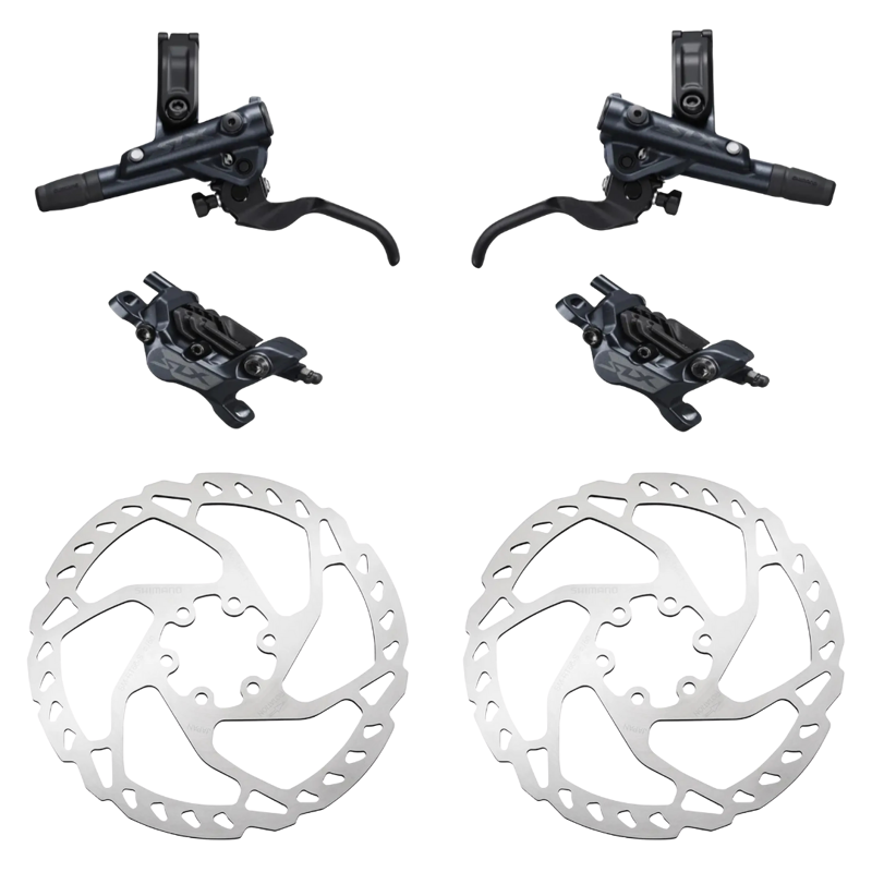 Balfes Bikes Shimano SLX 7120 4 pot Brake Bundle with RT66 6-Bolt Rotors 203mm | Free postage over £30, £10 off first order, price match & 0% finance.