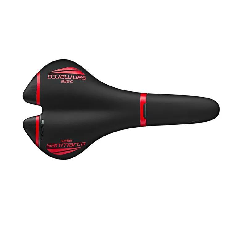 Selle San Marco Aspide Full-Fit Racing Saddle in Black/Red