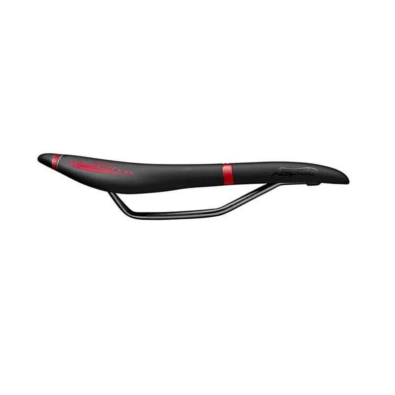 Selle San Marco Aspide Full-Fit Racing Saddle in Black/Red-1
