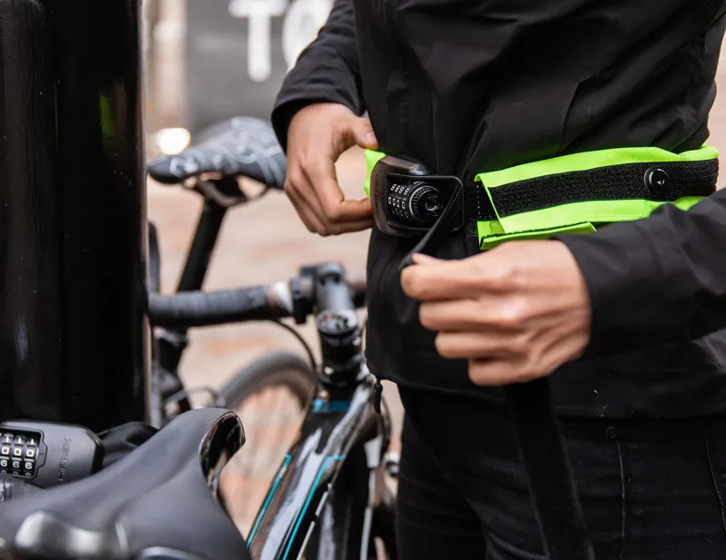 Hiplok Spin Wearable 6mm Chain lock in Neon Yellow-4