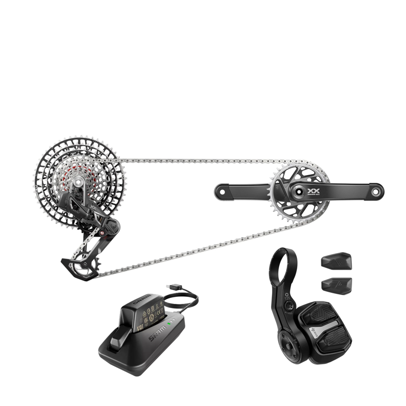 Balfes Bikes Sram SRAM XX SL T-Type Eagle AXS Transmission Powermeter Groupset | Free postage over £30, £10 off first order, price match & 0% finance.