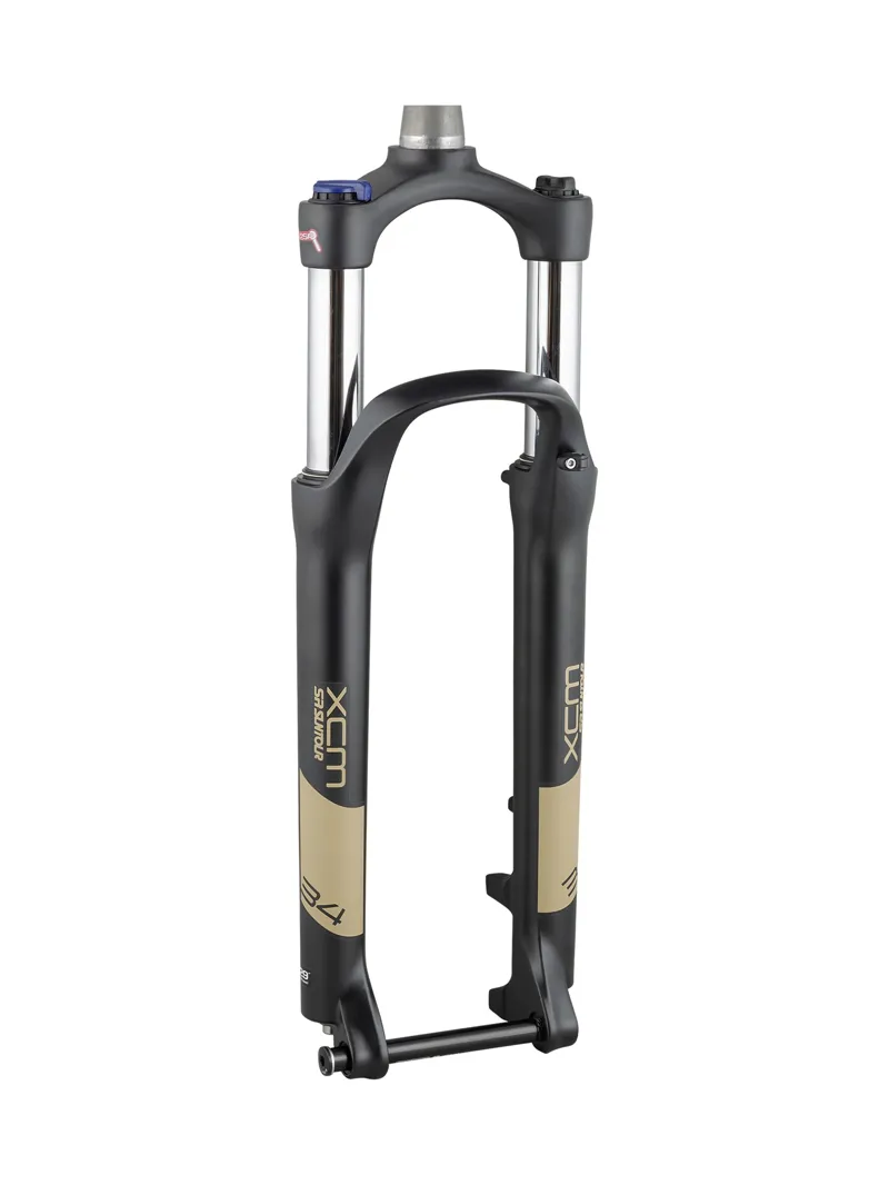 Balfes Bikes Sr Suntour SR Suntour XCM 34 29in Firm Spring 120mm Travel Suspension Fork in Black/Tan | Free postage over £30, £10 off first order, price match & 0% finance.