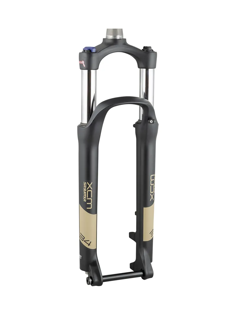 Balfes Bikes Sr Suntour SR Suntour XCM 34 29in Medium Spring 120mm Travel Suspension Fork in Black/Tan | Free postage over £30, £10 off first order, price match & 0% finance.