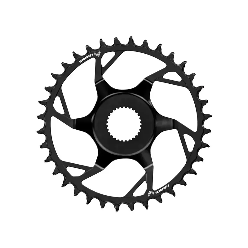 Balfes Bikes Sram SRAM T-Type CL55 Bosch DU38 Steel Direct Mount Chain Ring 38T in Black | Free postage over £30, £10 off first order, price match & 0% finance.