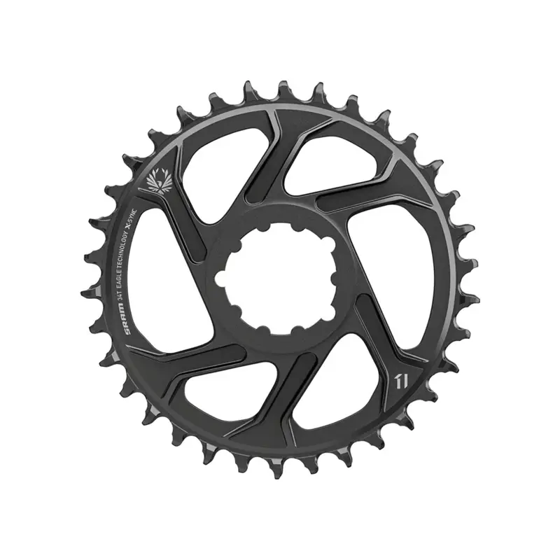Balfes Bikes Sram SRAM X-Sync 2 Eagle Chain Ring 34T Direct Mount 6mm Offset Steel in Black | Free postage over £30, £10 off first order, price match & 0% finance.