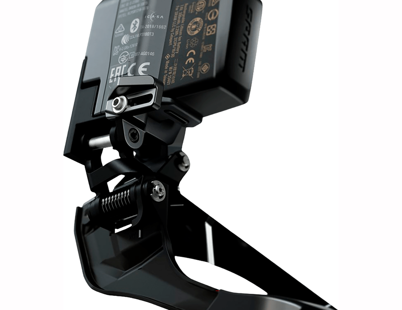 SRAM Force eTap AXS Braze-On Front Derailleur OE Stock in Black-1