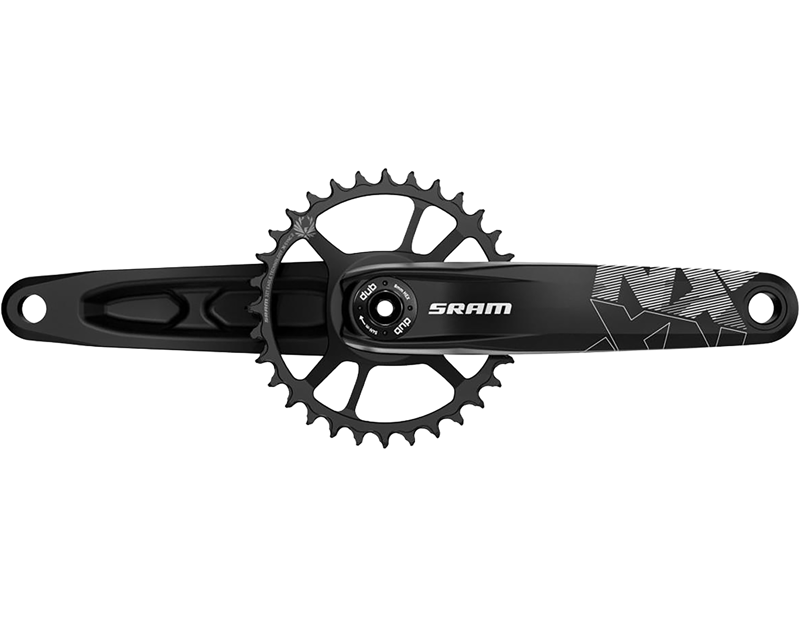 Balfes Bikes Sram SRAM NX Eagle DUB 148mm BOOST Chainring 170mm in Black | Free postage over £30, £10 off first order, price match & 0% finance.
