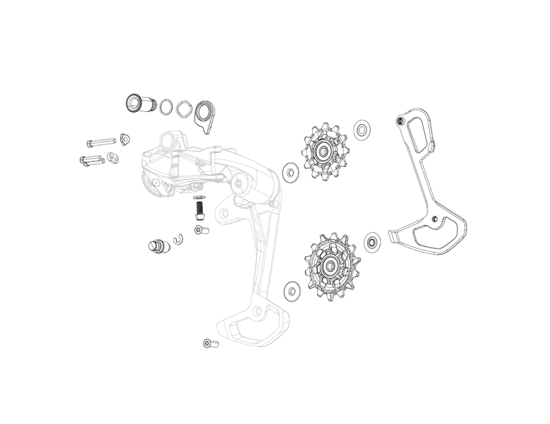 Balfes Bikes Sram SRAM NX Eagle Rear Derailleur Bolt and Screw Kit in Black | Free postage over £30, £10 off first order, price match & 0% finance.