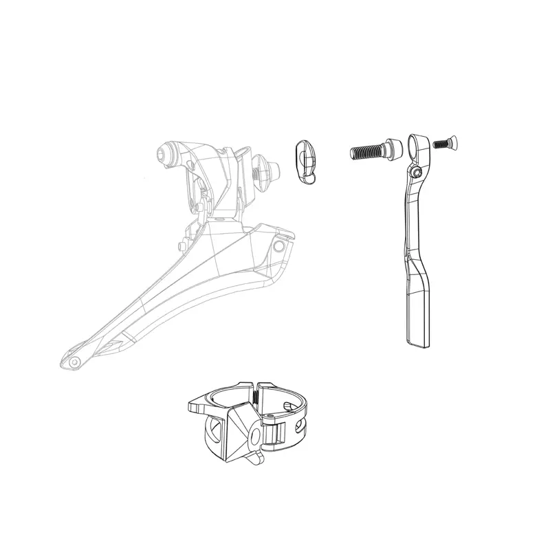 Balfes Bikes Sram SRAM Spare - Front Derailleur Spare Parts Kit Red Etap AXS: | Free postage over £30, £10 off first order, price match & 0% finance.