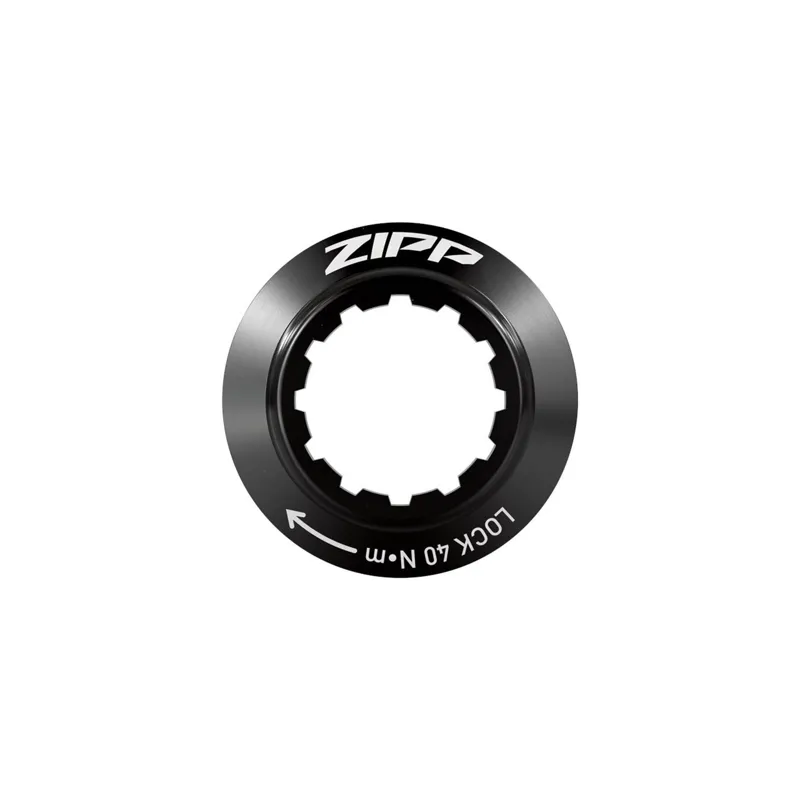 Balfes Bikes Zipp Lockring Centerlock Rotor - 12 Notch Internal Spline: BLACK SRAM LOGO 23MM | Free postage over £30, £10 off first order, price match & 0% finance.