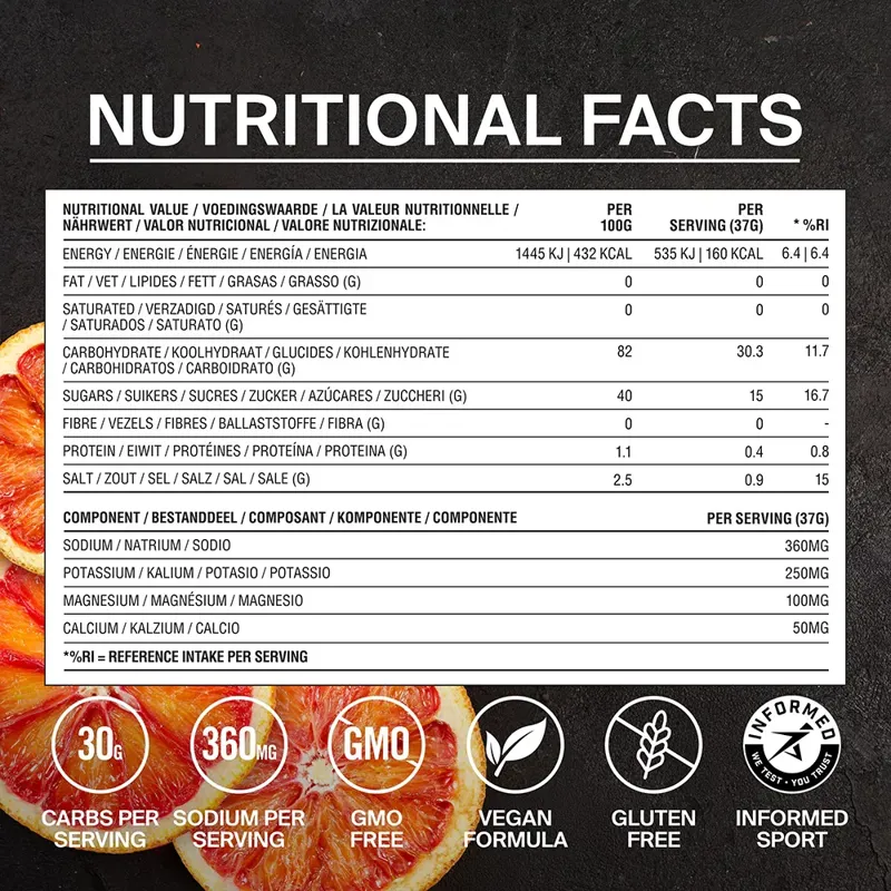 STYRKR Mix+ Energy Drink Medium 555g in Blood Orange-1