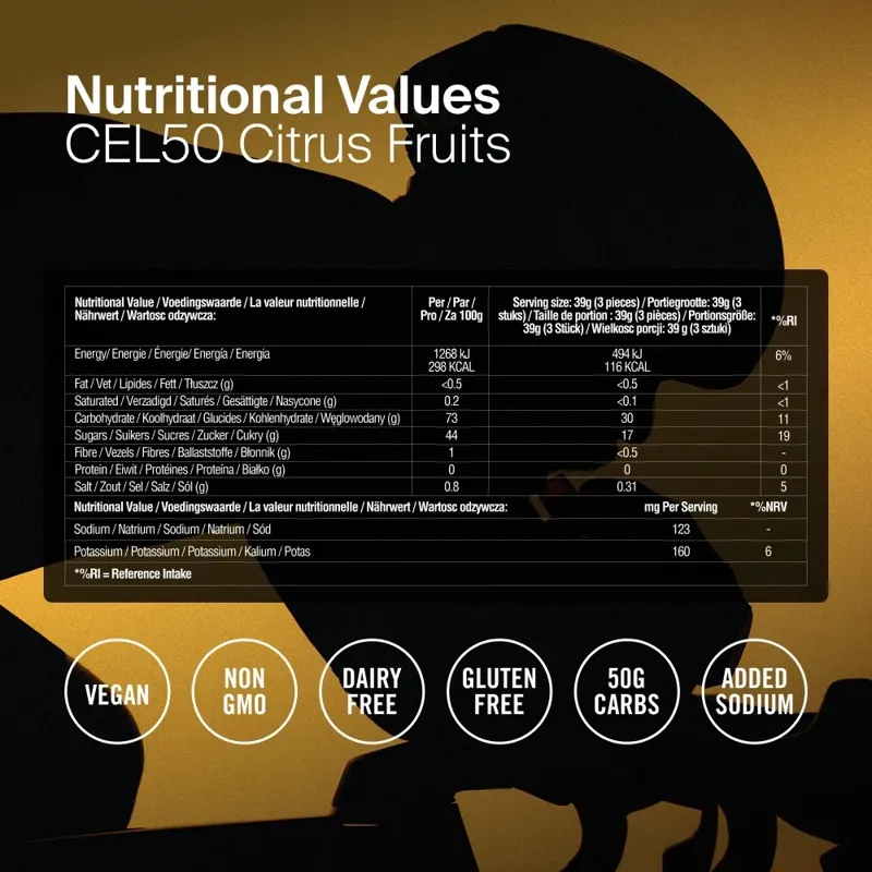 Styrkr CEL50 Carbohydrate Energy Chews in Citrus - single-3