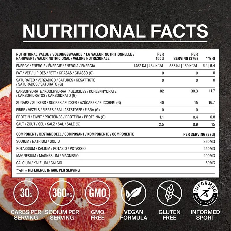 STYRKR Mix+ Energy Drink Medium 555g in Pink Grapefruit-1
