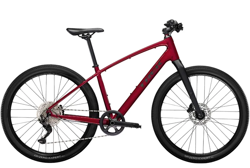 Trek Dual Sport 3 Gen 5 Hybrid Bike 2023 in Crimson Red
