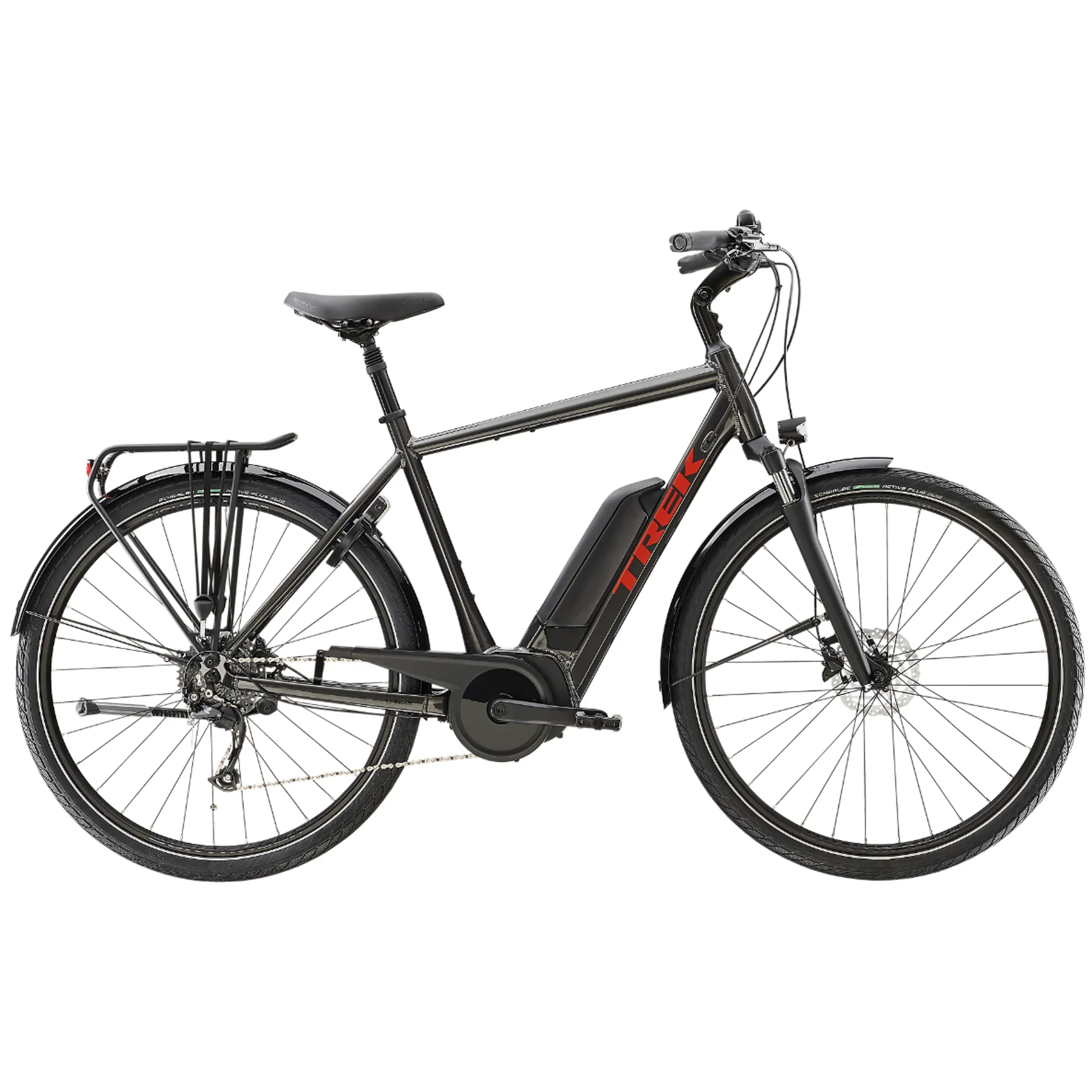 Trek Verve+ 300Wh Electric Hybrid Bike 2023 in Black