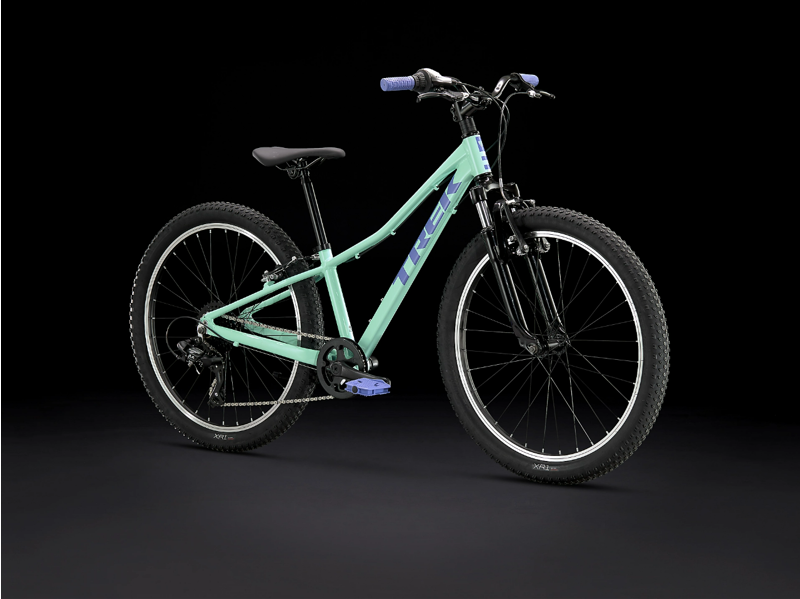 Trek Precaliber 24 Inch Suspension 8 Speed Kids Bike 2026 in Aloha Green-1