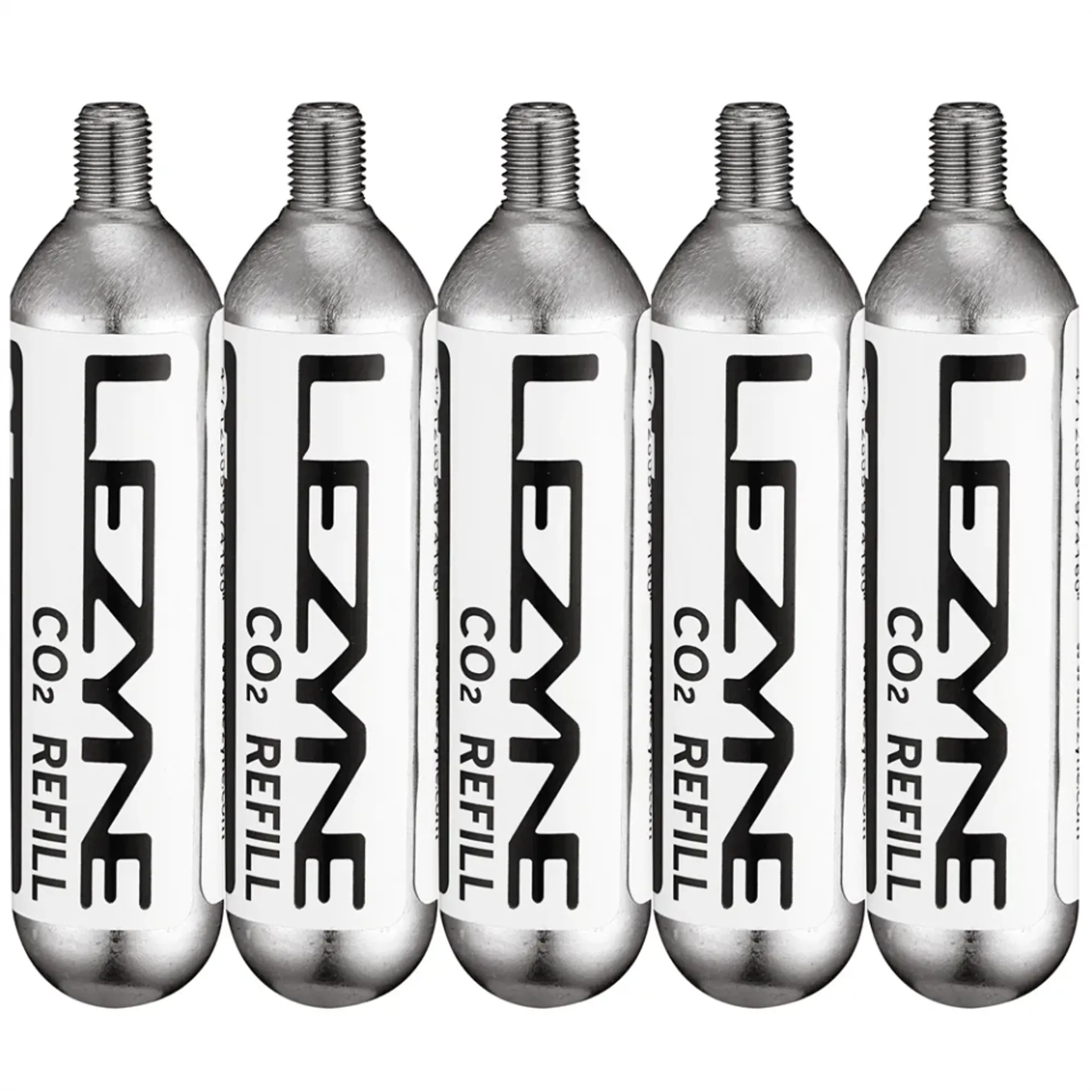 Lezyne 25g Threaded CO2 Cartridge Pack of in Silver - Main Image