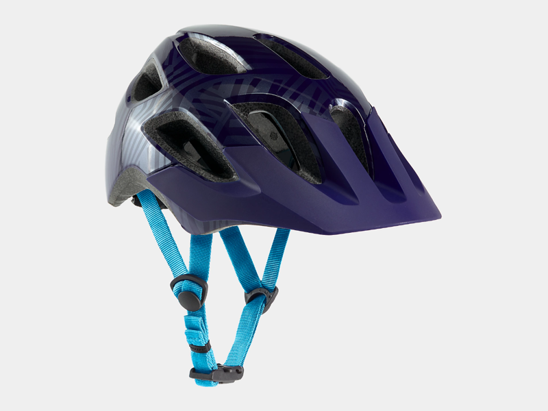 Bontrager Tyro Childs 48-52 cm Helmet in Purple Abyss/Azure-4