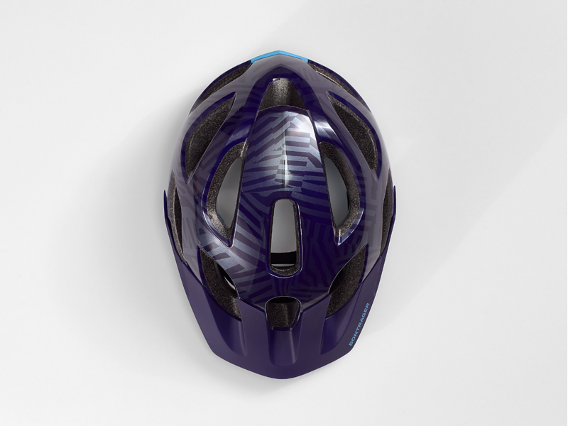 Bontrager Tyro Youth 50-55 cm Helmet in Purple Abyss/Azure-5