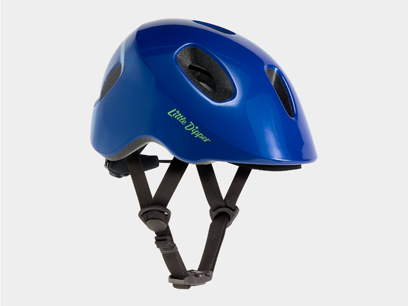 Bontrager Little Dipper Toddler Helmet in Alpine Blue/Vis Green-4