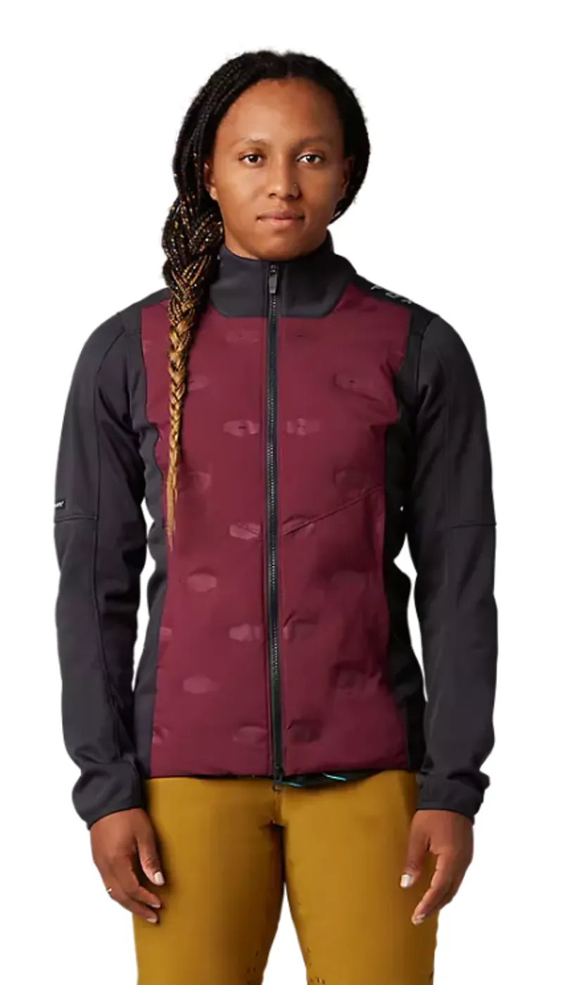 Fox Racing Ranger Windblock Fire Women's Jacket in Maroon-1
