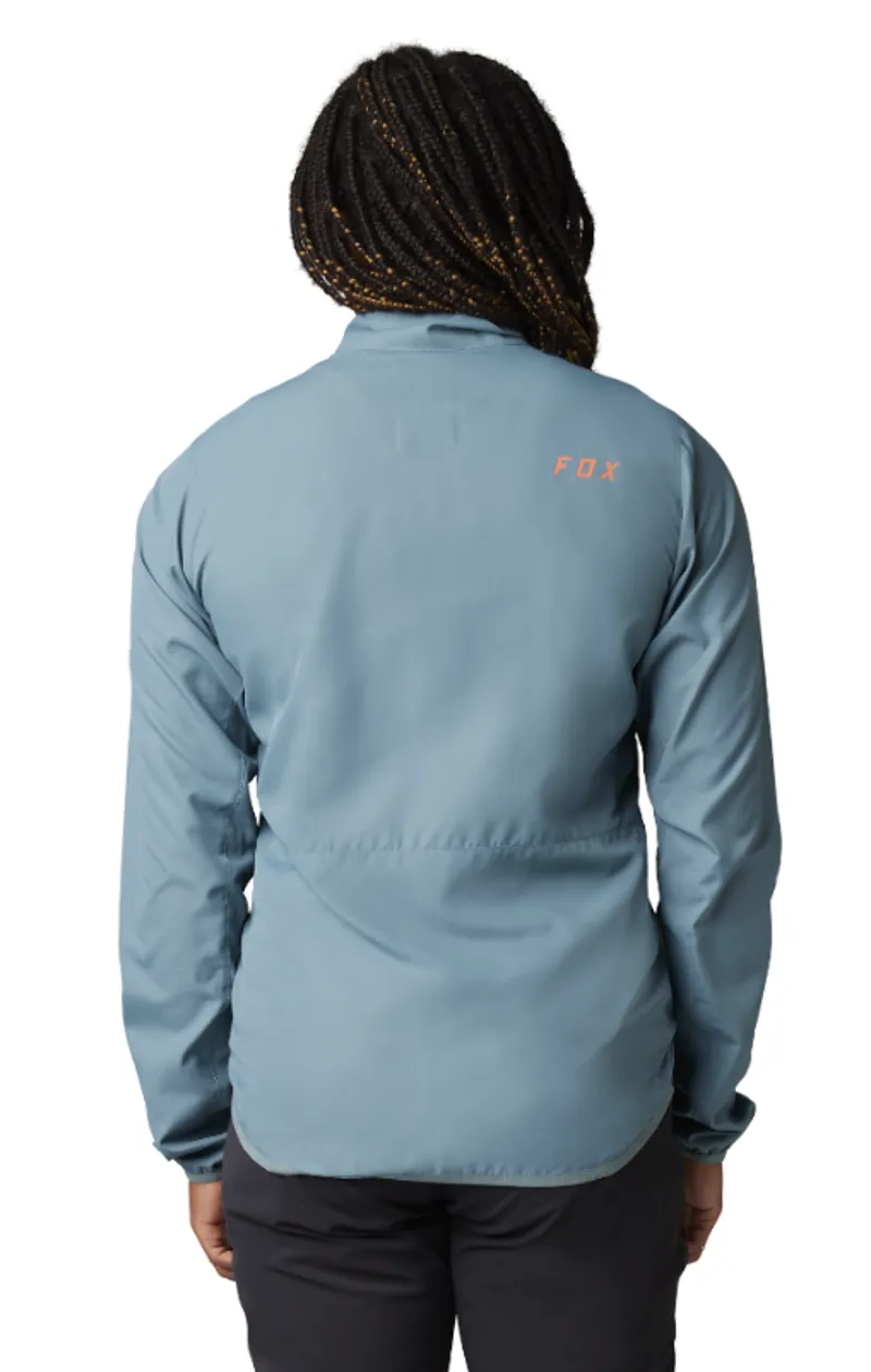 Fox Racing Women's Ranger Wind Jacket in Sea Foam-2