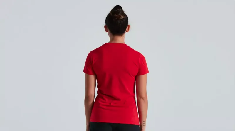 Specialized Women's Short Sleeve Wordmark T- Shirt in Red-1