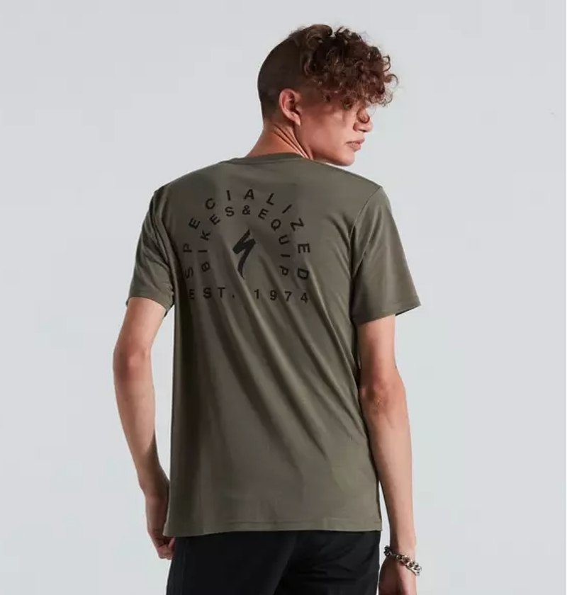 Specialized Stoke Short Sleeve T- Shirt in Oak Green-1