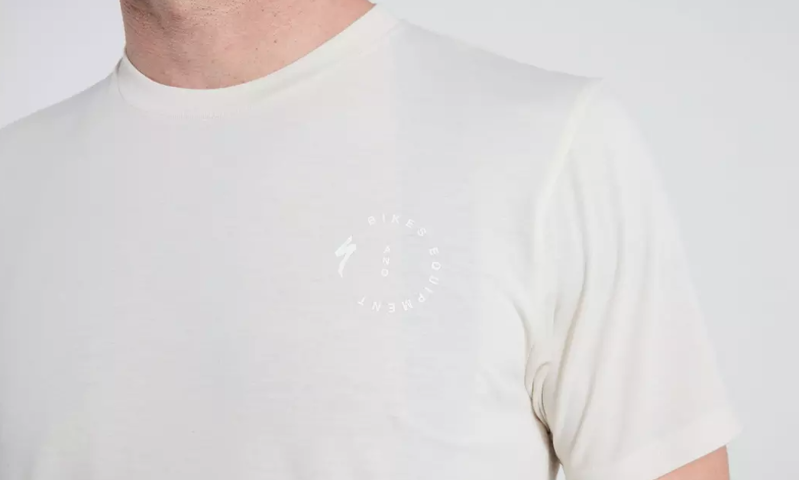 Specialized Stoke Short Sleeve T- Shirt in White Mountains-3