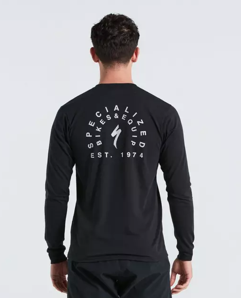 Specialized Stoke Long Sleeve T-Shirt in Black-1