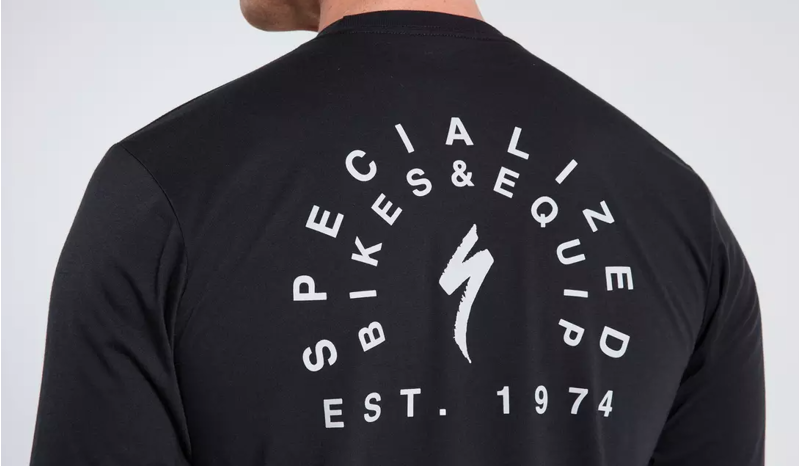 Specialized Stoke Long Sleeve T-Shirt in Black-2