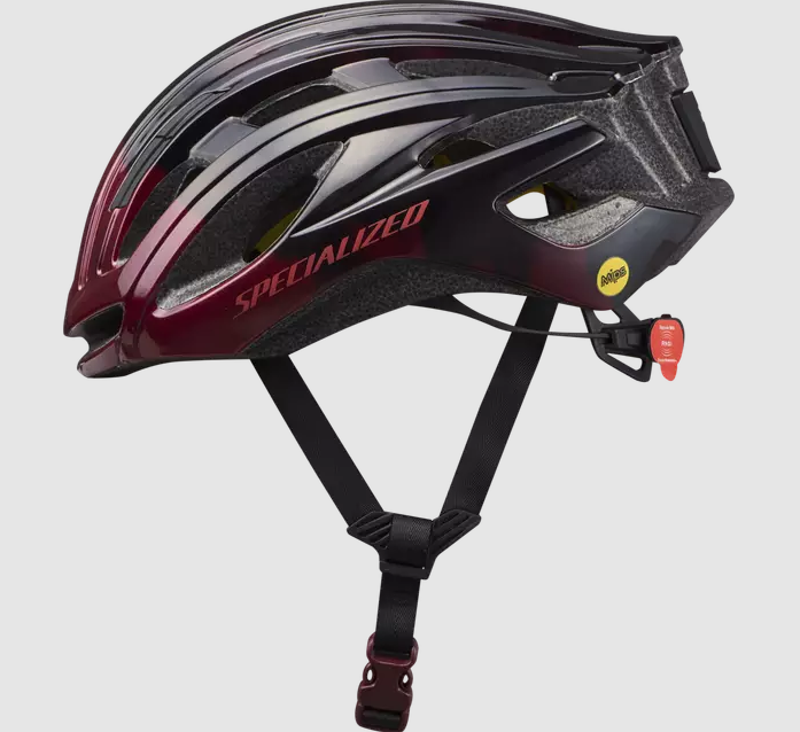 Specialized Propero III ANGI Helmet in Black/Maroon-1