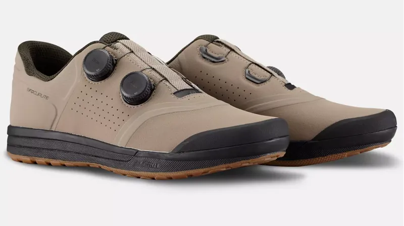 Specialized 2FO ClipLite Mountain Bike Shoes in Taupe/Moss Green-2