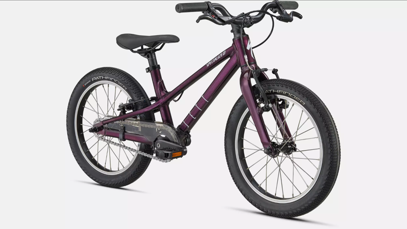 Specialized Jett 16 inch Kids Bike 2024 in Gloss Cast Berry UV Lilac-1