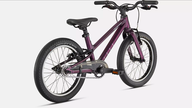 Specialized Jett 16 inch Kids Bike 2024 in Gloss Cast Berry UV Lilac-2