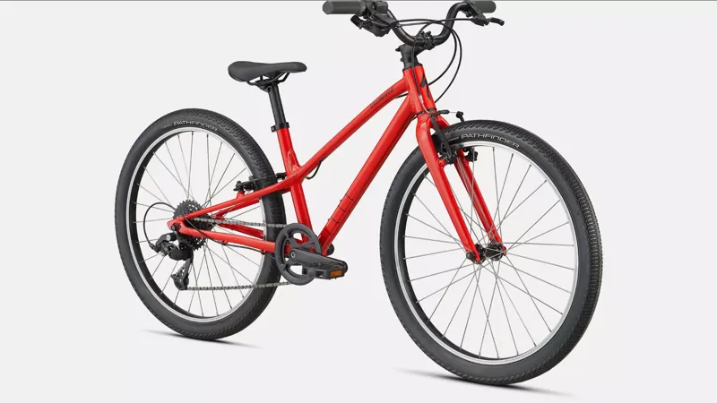 Specialized Jett 24 inch Kids Bike 2026 in Fluorescent Red and Black-1