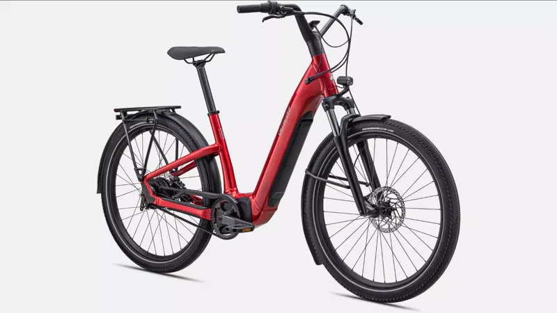 Specialized Turbo Como 3.0 IGH Electric Hybrid Bike 2025 in Red Silver-1
