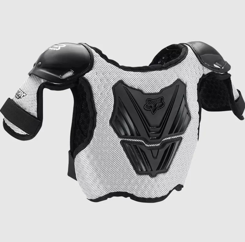 Fox Racing Peewee Titan Roost Kid's Deflector in Black/Silver-1