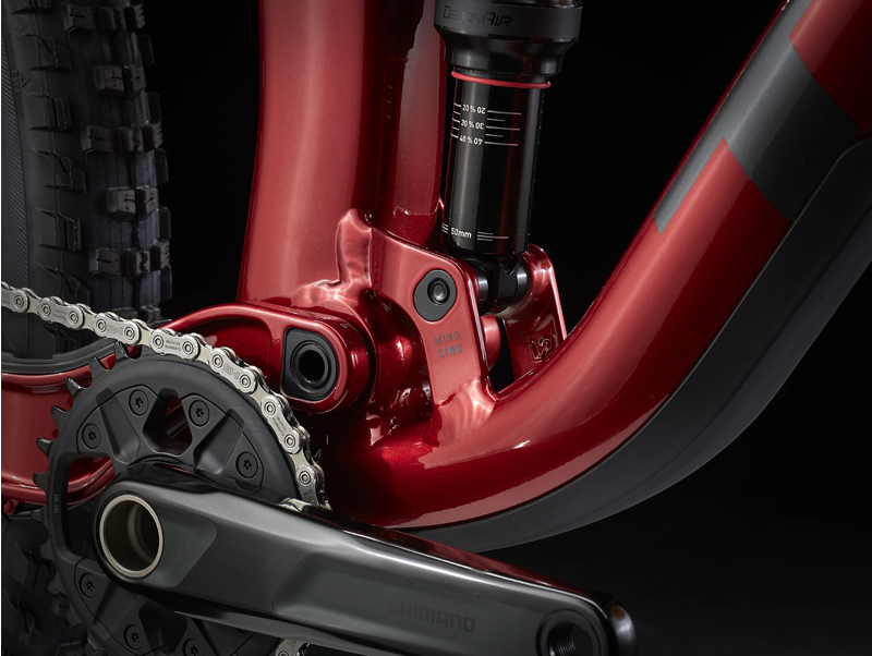 Trek Top Fuel 8 XT Full Suspension Mountain Bike 2022 in Red-2