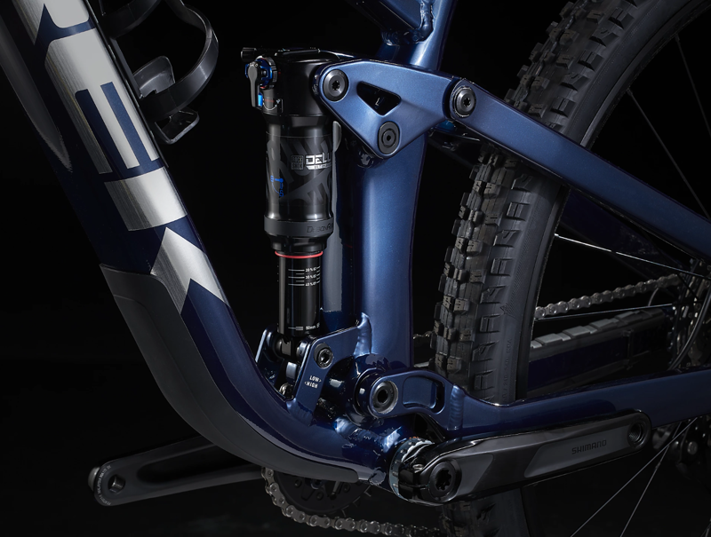 Trek Top Fuel 8 XT Full Suspension Mountain Bike 2024 in Blue-8