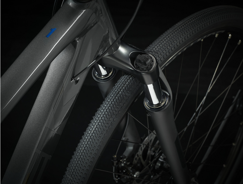 Trek Dual Sport 1 Hybrid Bike 2022 in Lithium Grey-5