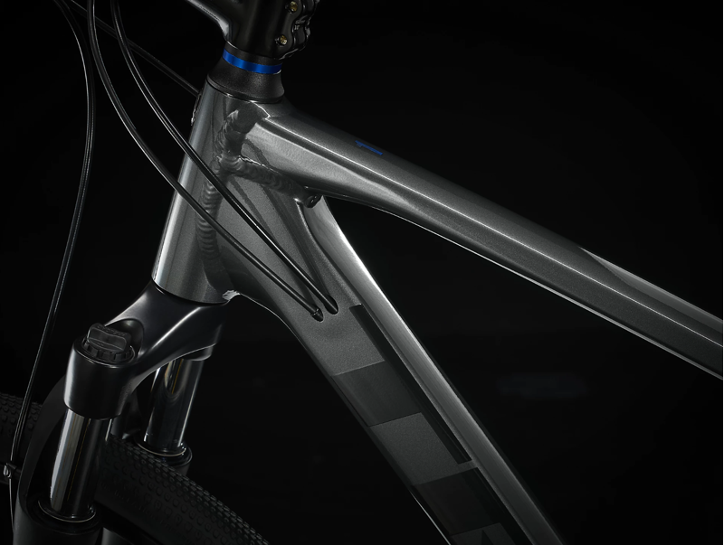 Trek Dual Sport 1 Hybrid Bike 2022 in Lithium Grey-4