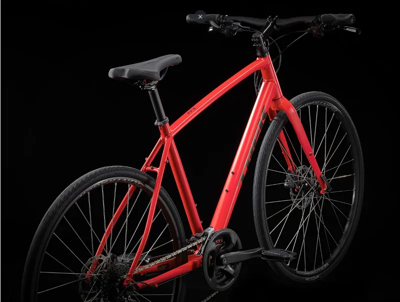 Trek FX 2 Disc Hybrid Bike 2024 in Viper Red-5