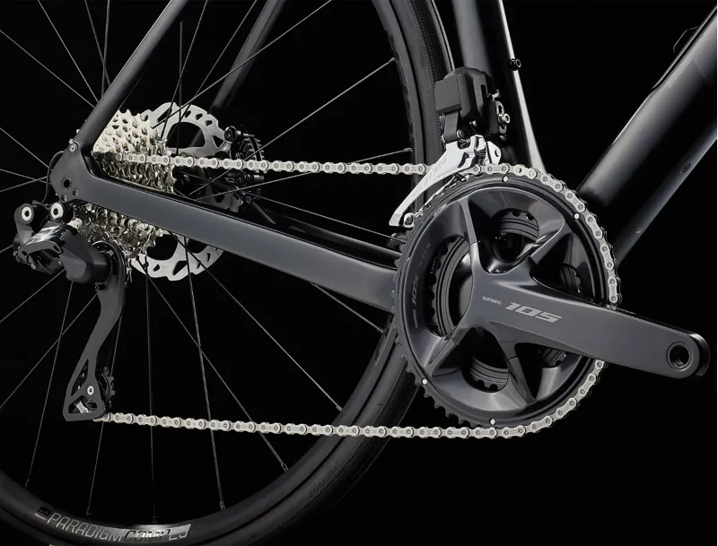 Trek Domane SL 6 Gen 4 Carbon Road Bike 2024 in Satin Trek Black-8